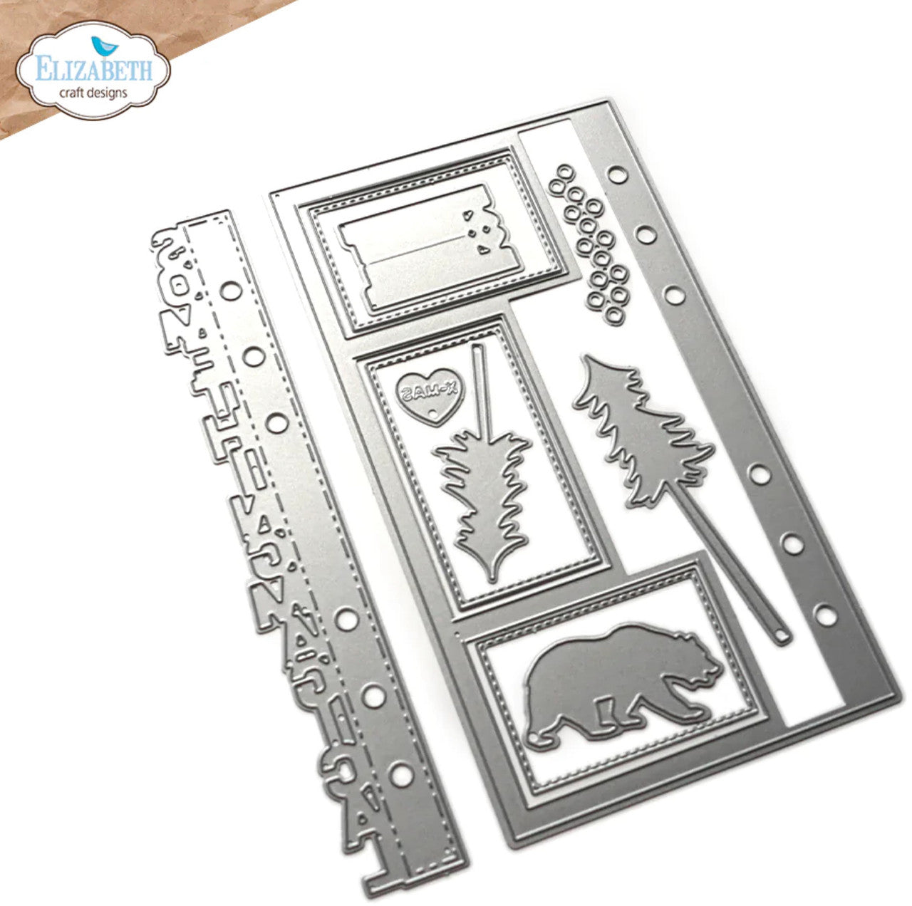 Elizabeth Craft Designs Sidekick Essentials 22: Ventana Página 1 Juego de troqueles de metal